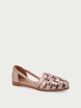 Ballerina ragnetto in pelle laminata - Bronzo | FRAU