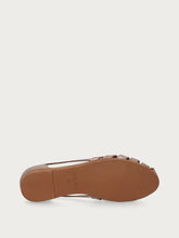 Ballerina ragnetto in pelle laminata - Bronzo | FRAU