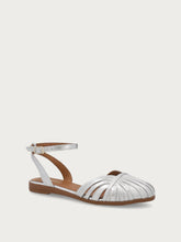 Metallic caged sandals with thin straps - Silver | FRAU