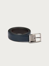 Double-face belt - BLUEdarkbrown | FRAU