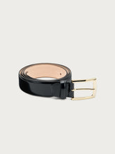 Classic brushed leather belt - Black | FRAU