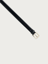 Classic brushed leather belt - Black | FRAU