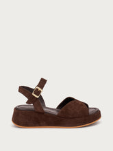 Suede platform sandals - Cocoa | FRAU