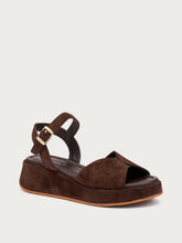 Suede platform sandals - Cocoa | FRAU