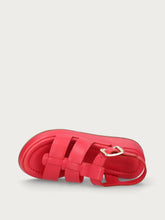 Sandali gladiatore in pelle - Cigliegia | FRAU