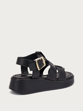 Gladiator-Sandalen aus Leder - Schwarz | FRAU