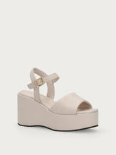 Leather wedge sandals - Butter | FRAU