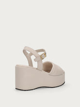 Leather wedge sandals - Butter | FRAU