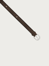 Gürtel aus Veloursleder mit Detail - Ebenholz | FRAU