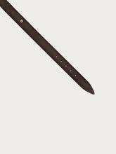 Gürtel aus Veloursleder mit Detail - Ebenholz | FRAU