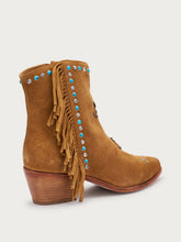 Suede ankle boots with fringing - Rye | FRAU