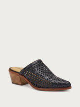 Hand-woven leather mules - Black | FRAU