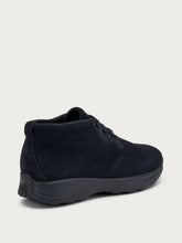 Suede ankle boots with XL® sole - Blue | FRAU