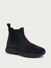 Suede Chelsea boots with XL® sole - Blue | FRAU