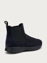 Suede Chelsea boots with XL® sole - Blue | FRAU