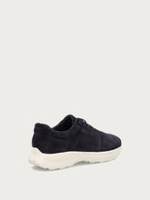 Superleichter Sneaker aus Veloursleder - Blau | FRAU