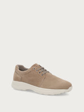 Superleichter Sneaker aus Veloursleder - Sand | FRAU