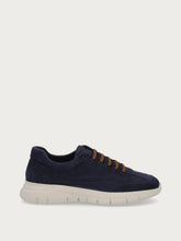 Komfort-Sneakers aus Nubuk mit XL-Sohle - Ozean | FRAU
