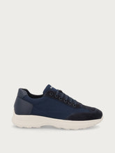 Extra-light bi-material sneakers - Blue | FRAU