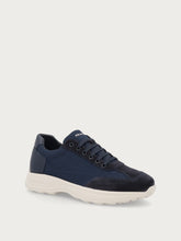 Extra-light bi-material sneakers - Blue | FRAU