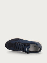 Extra-light bi-material sneakers - Blue | FRAU