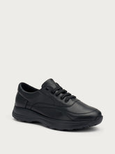 Leather sneakers with XL® sole - BLACKblack | FRAU