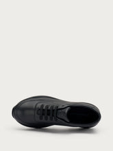 Leather sneakers with XL® sole - BLACKblack | FRAU