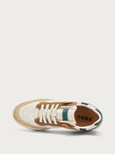Retro leather sneakers - saltGREEN | FRAU