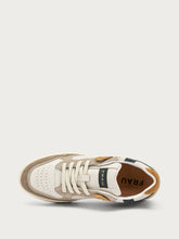 Retro sneakers with suede inserts - saltCARAMEL | FRAU