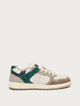 Retro sneakers with suede inserts - saltGREEN | FRAU
