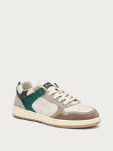 Retro sneakers with suede inserts - saltGREEN | FRAU