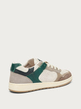 Retro sneakers with suede inserts - saltGREEN | FRAU