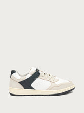Retro leather sneakers with colourful inserts - WHITEblack | FRAU