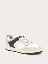 Retro leather sneakers with colourful inserts - WHITEblack | FRAU