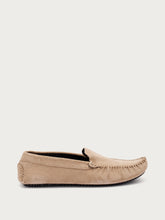 Suede driving shoes - Sand | FRAU
