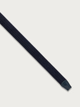 Woven stretch fabric belt - Blue | FRAU