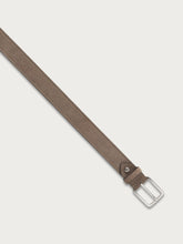 Suede belt with double stitching - Cork | FRAU
