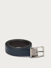 Double-face belt - BLUEdarkbrown | FRAU