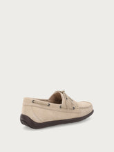 Boots-Mokassins aus Veloursleder - Sand | FRAU