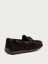 Casual Mokassin Sail aus Veloursleder - Dunkelbraun | FRAU