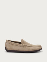 Comfort tech perforated suede slip-ons - Sand | FRAU