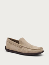 Comfort tech perforated suede slip-ons - Sand | FRAU