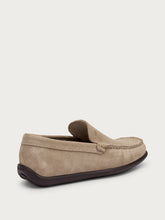 Comfort tech perforated suede slip-ons - Sand | FRAU