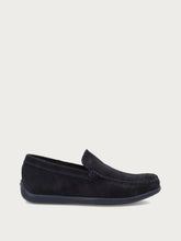 Comfort tech perforated suede slip-ons - Blue | FRAU