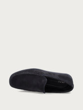 Comfort tech perforated suede slip-ons - Blue | FRAU