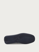 Comfort tech perforated suede slip-ons - Blue | FRAU