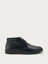 Urban leather lace-up ankle boots - Black | FRAU