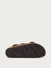 Sandale aus Nubuk - Cognac | FRAU