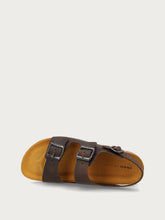 Nubuck sandals - Dark Brown | FRAU