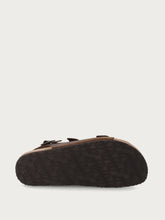 Nubuck sandals - Dark Brown | FRAU